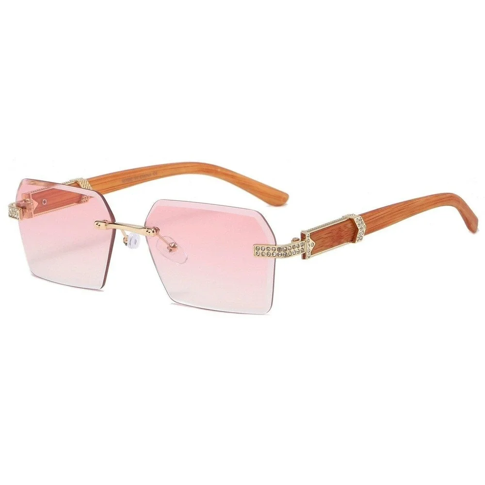 Pink Women Sunglasses‎ Diamond Cut Square Style Buffs Classic Beach Wear Lentes